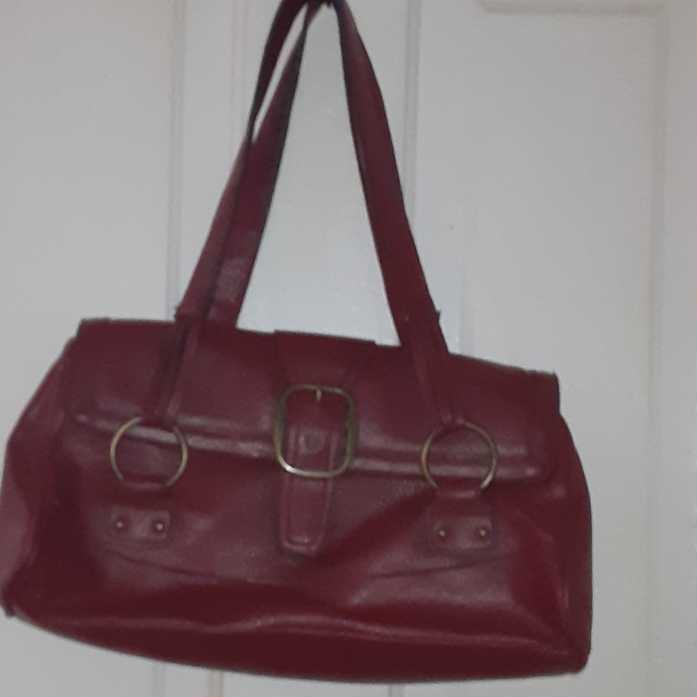 Dark red womans bag